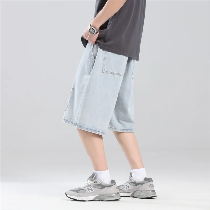 Gwola Denim Shorts Unisex-4