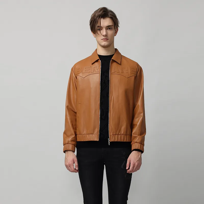 RARE Leather Jacket Men's Light Brown-3