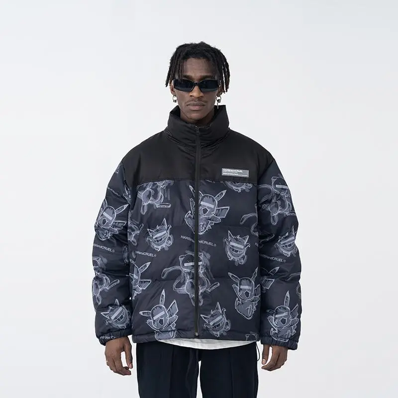 HARSH AND CRUEL Puffer Jacket Winter Unisex-3