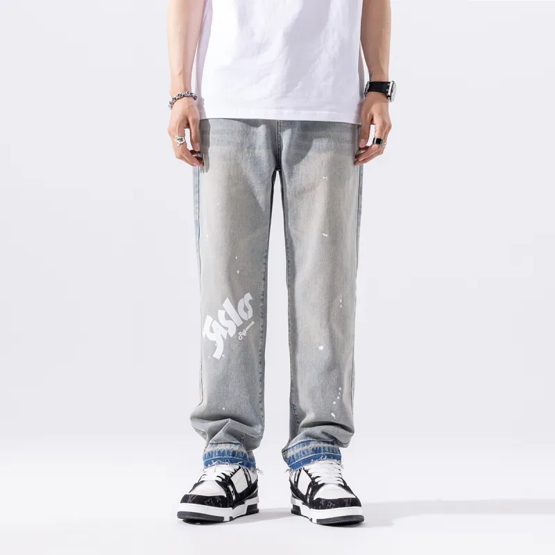 Jaslcs Jeans Men Vintage Blue-2