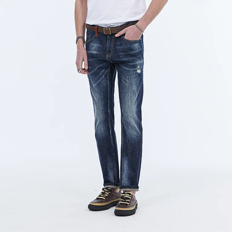 DAVID NAMAN Jeans Men Denim Blue-6