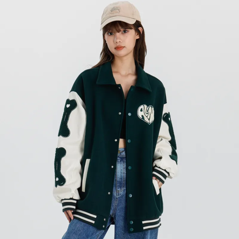 ALL NIGHT DAYS Baseball Jacket Fall Unisex-9