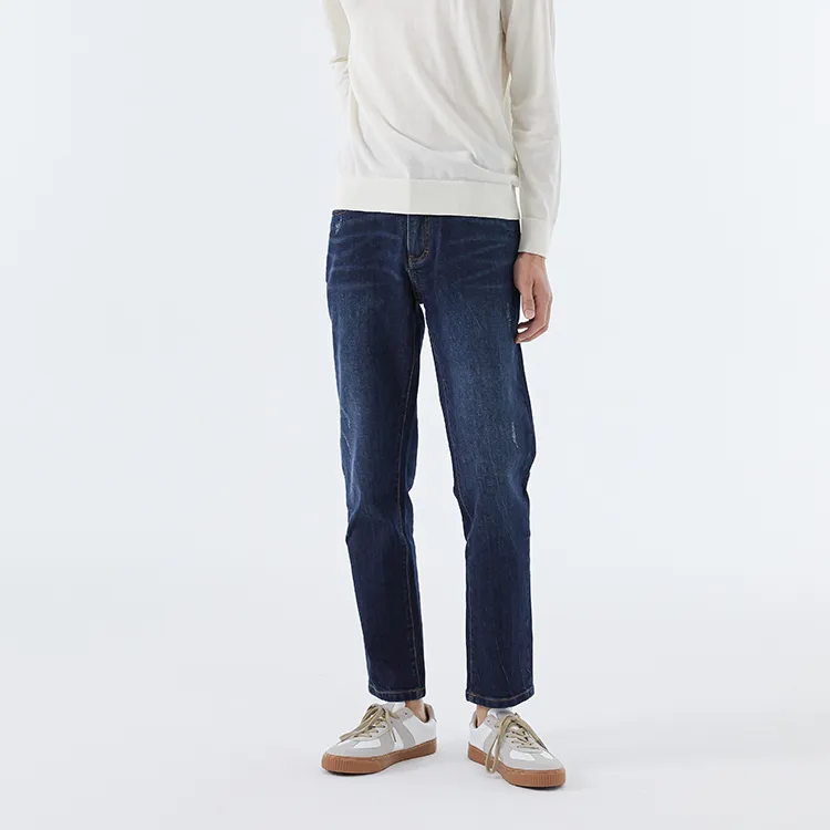 LIU·JO UOMO Ripped Pants Moderate Jeans Men's Denim Blue-3