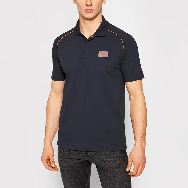 EMPORIO ARMANI EA7 Polo Shirt Men's Night Blue-2