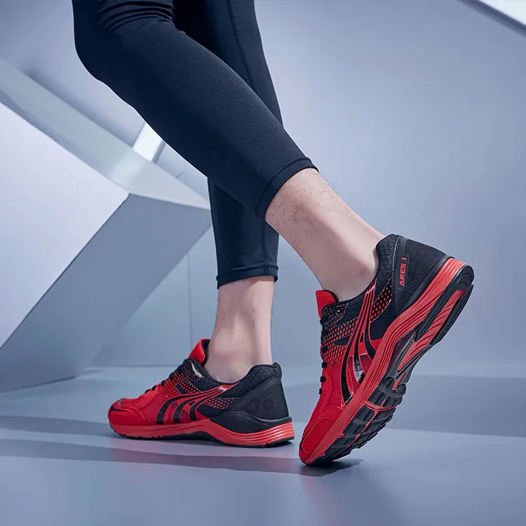 DO WIN War God Generation Low Top Running Shoes Unisex Red Black-5
