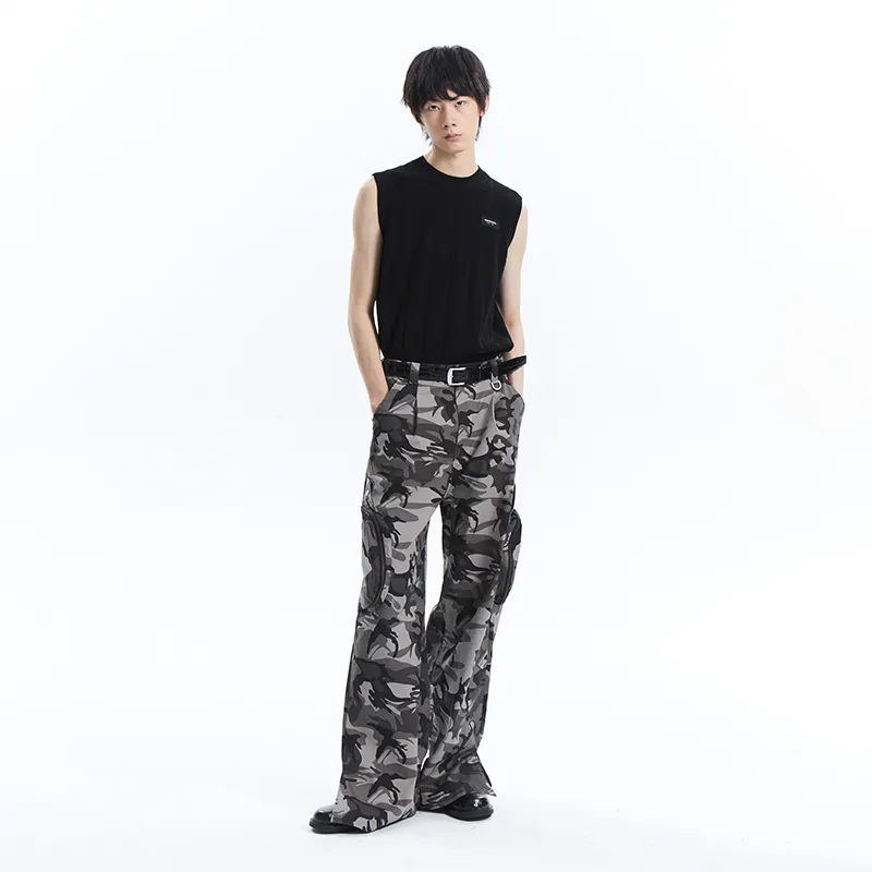 TERRA INCOGNITA Loose Fit Casual Pants Unisex Camouflage-2