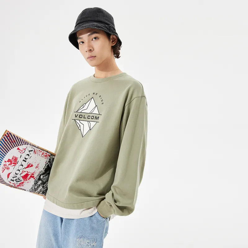VOLCOM Sweatshirts Unisex Army Green-5