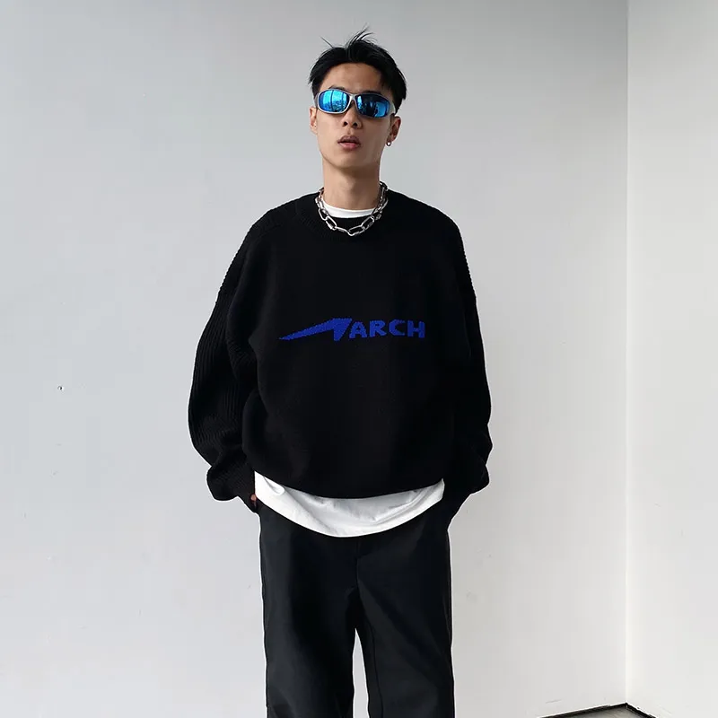 ROARINGWILD ARCH Sweaters Unisex Black-2