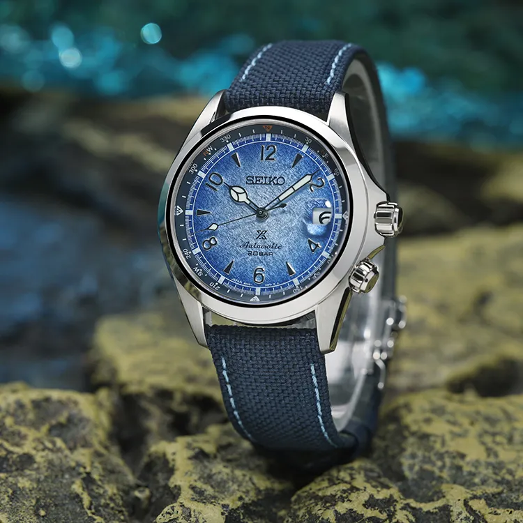 SEIKO Prospe Mechanical Movement Nylon Strap Watch Men's Watches Blue Dial-9
