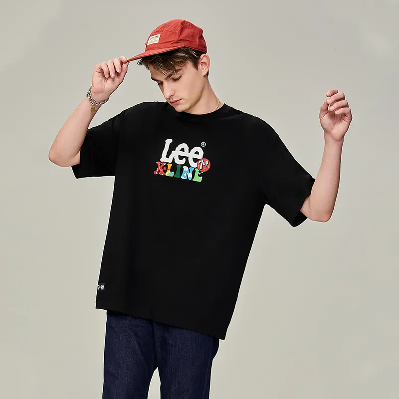 Lee T Shirts Men Black-5