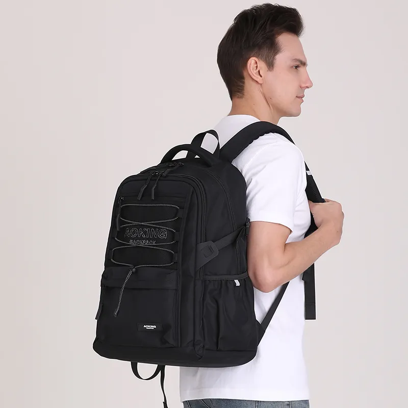 AOKING AK Polyester Laptop Backpack Large Size Unisex Multicolor-8