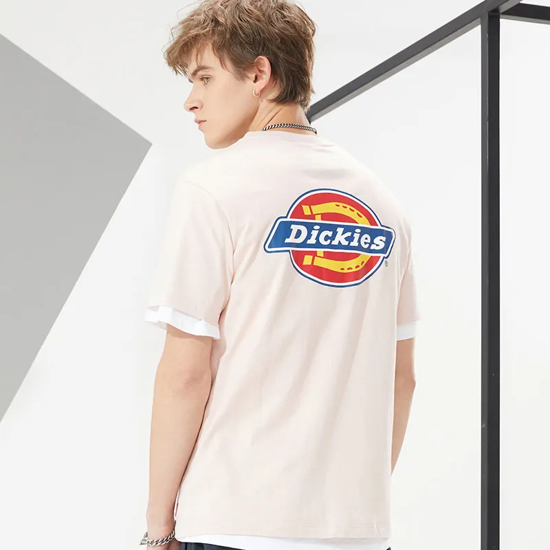 Dickies SS22 Crew Neck Fitted Straight Short-Sleeved T-Shirt Unisex Dusty Pink-3