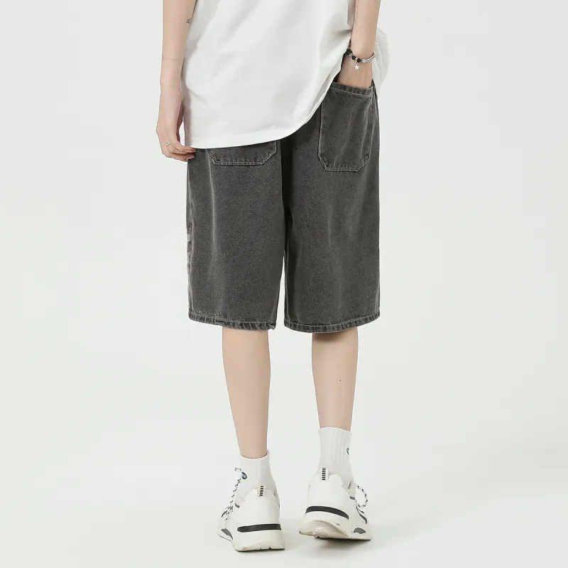 FAIRWHALE Denim Shorts Unisex-17