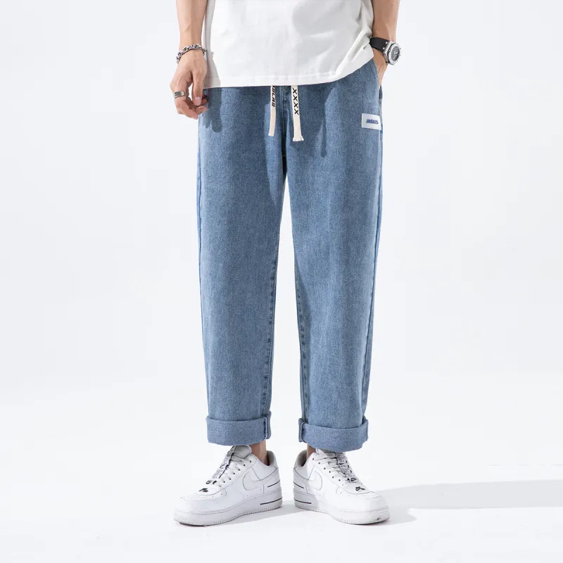 Jaslcs Straight Jeans Unisex Vintage Blue-2