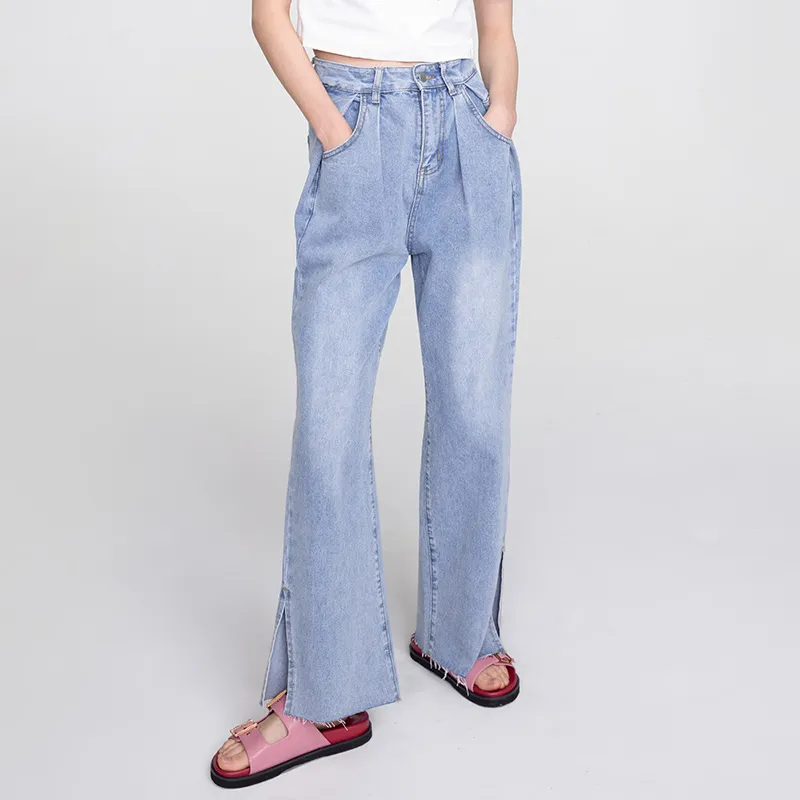 CUBIC Straight Jeans Women's Light Blue-2