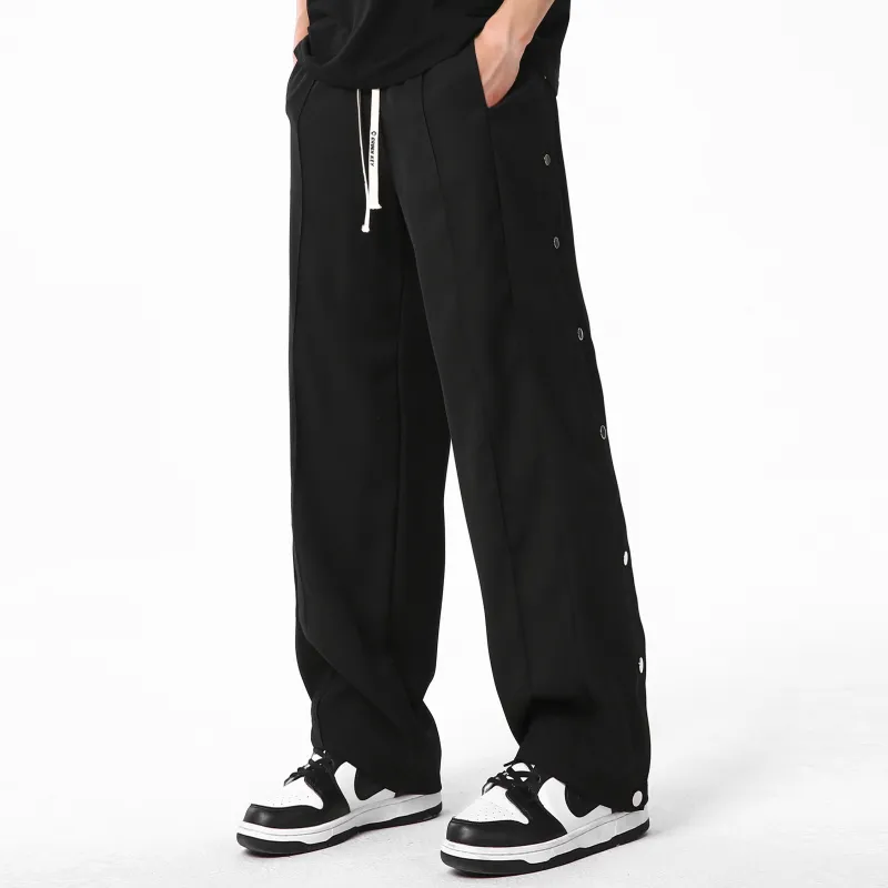 CRUSH KEY Casual Pants Unisex Black-2
