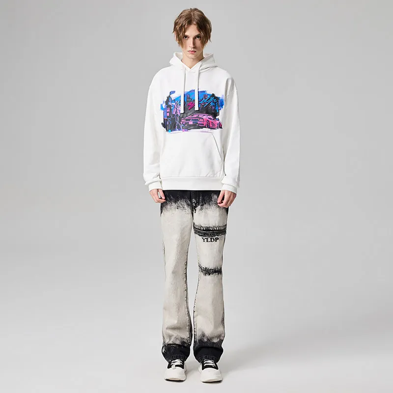 YLDP Sweatshirts Unisex White-2