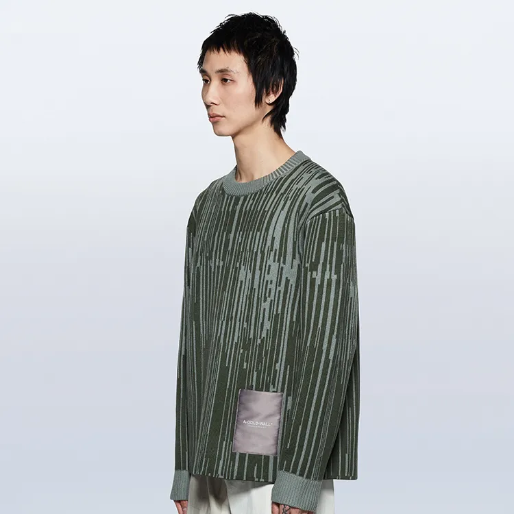 A COLD WALL* Abstract stripe Jumper-4