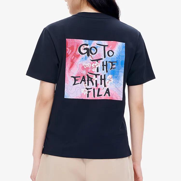 FILA FUSION T Shirt Women's Pitch Black-4