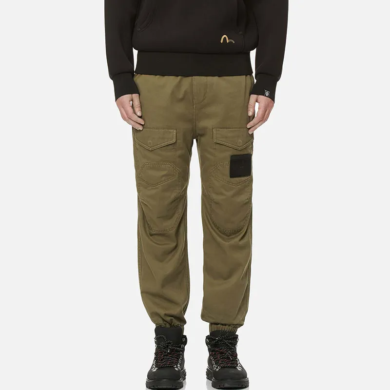 EVISU SS21 Jogger Jeans Men's Army Green-2