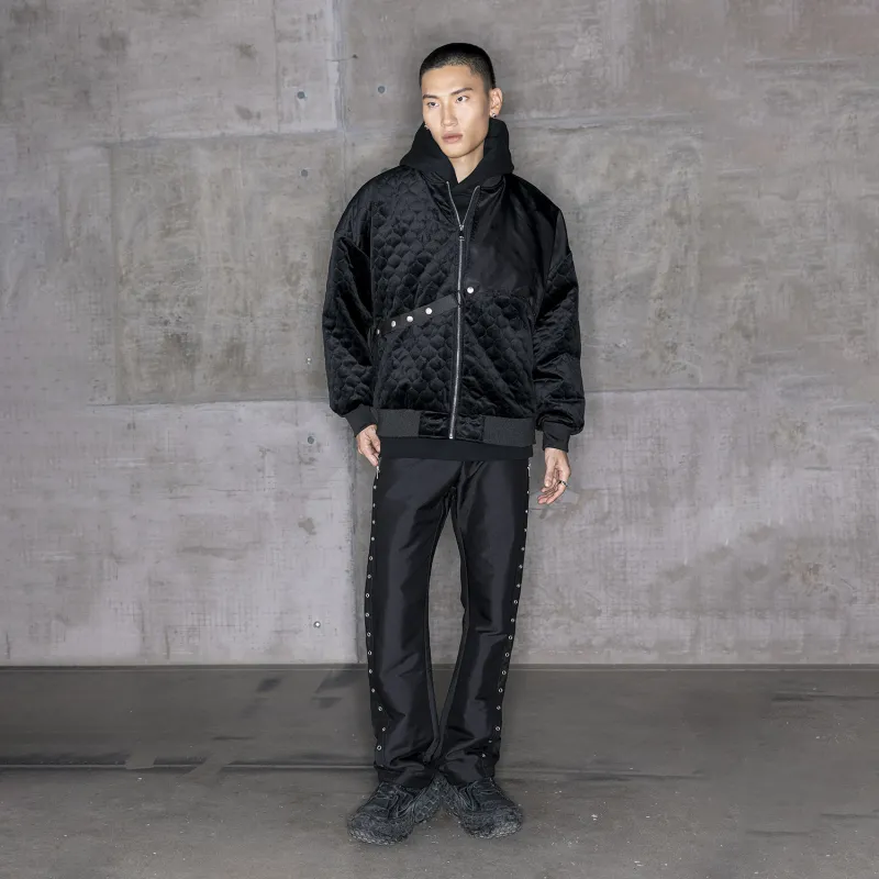 XINYINSU Baseball Collar Loose Fit Puffer Jacket Unisex-9