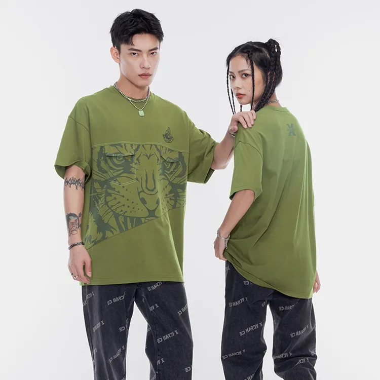ED HARDY X T Shirts Unisex Green-2