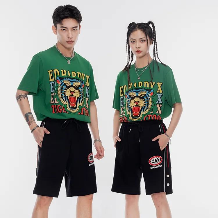 ED HARDY X Casual Shorts Unisex Black-2
