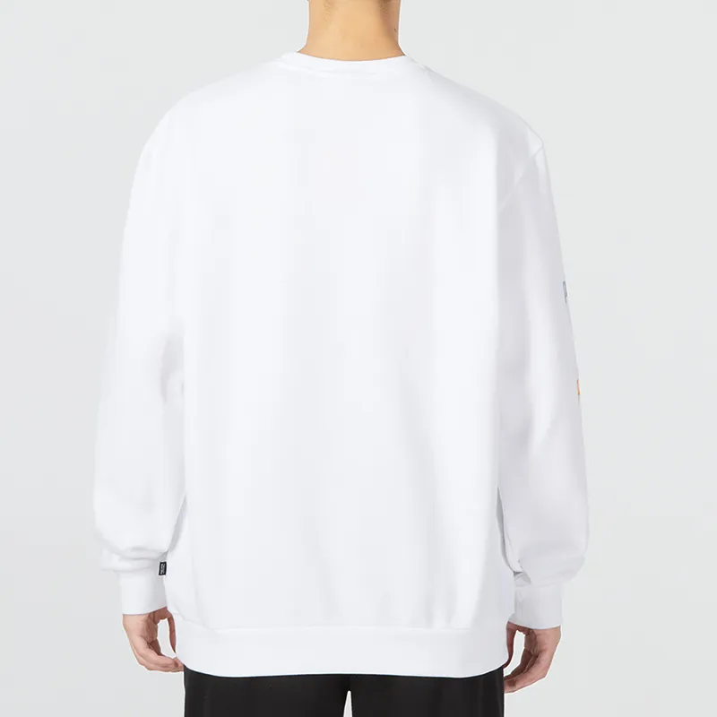 PUMA ESS Sweatshirts Men White-4