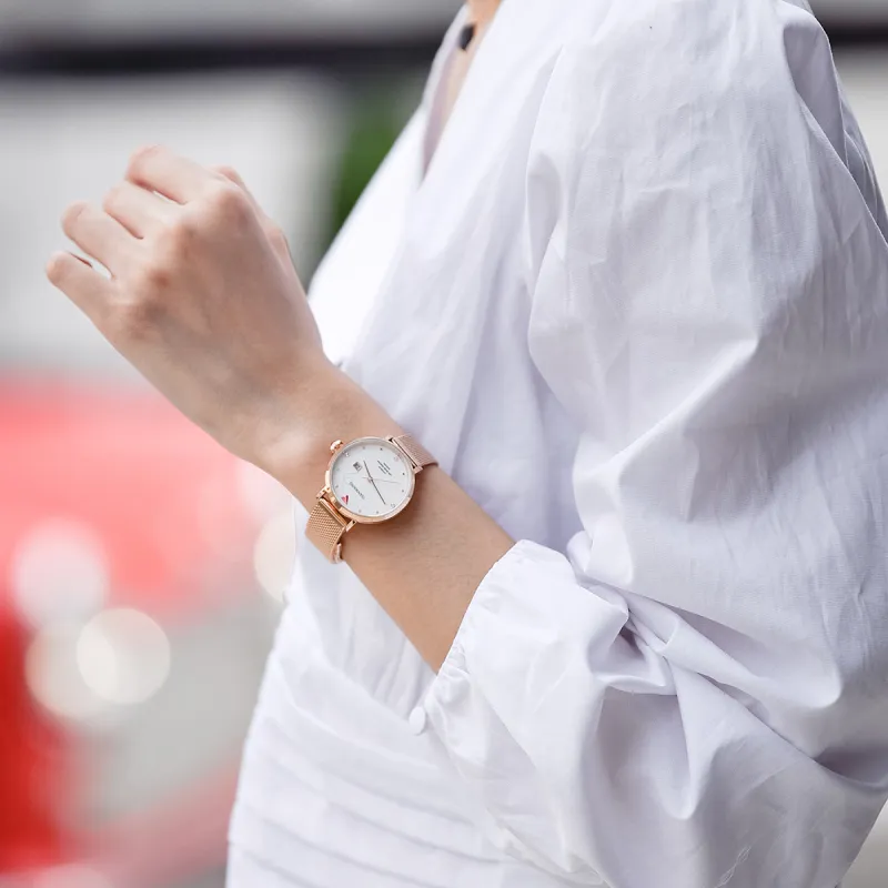 TIANWANG Stars Collection Mechanical Movement Stainless Steel Strap Watch Women's Watch White Dial-1