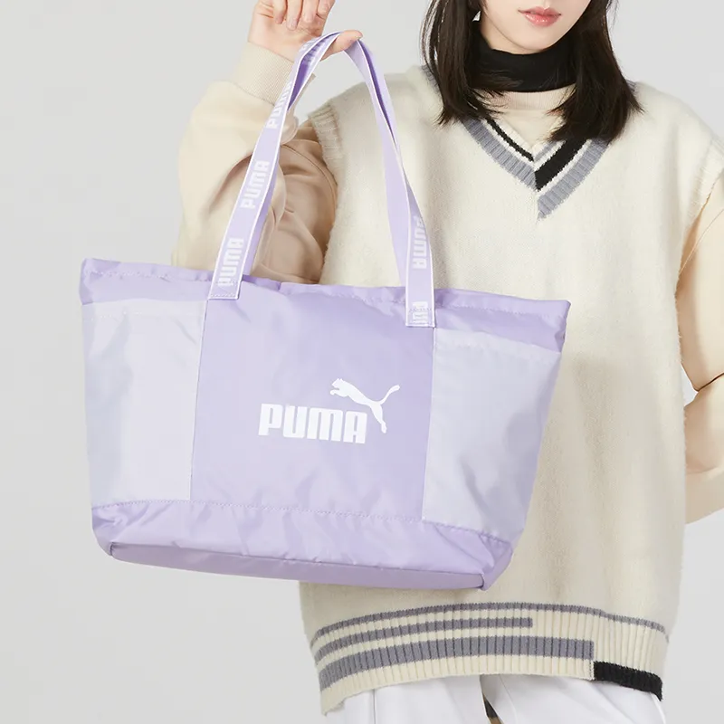 PUMA Fabric Sports Bag Shoulder Bag Crossbody Bag Tote Bag Handbag Regular Women's Lavender-3