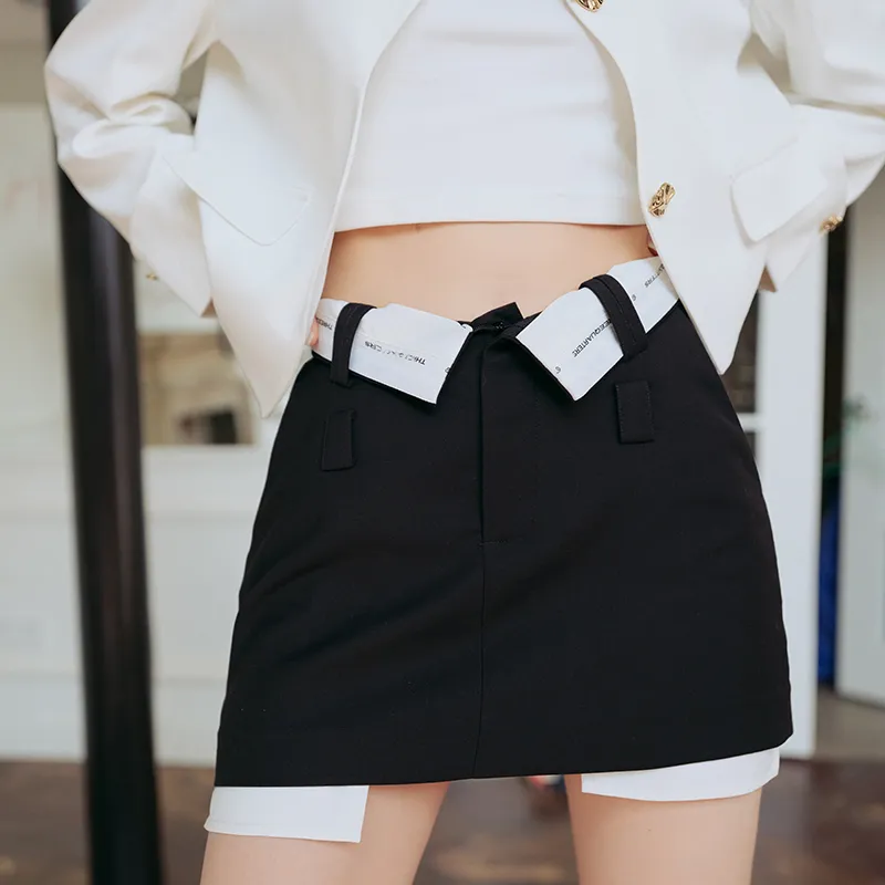 Three Quarters Casual Short Skirts Women's-4