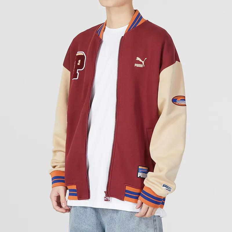 PUMA TEAM BADGE Baseball Jerseys Unisex Burgundy-4