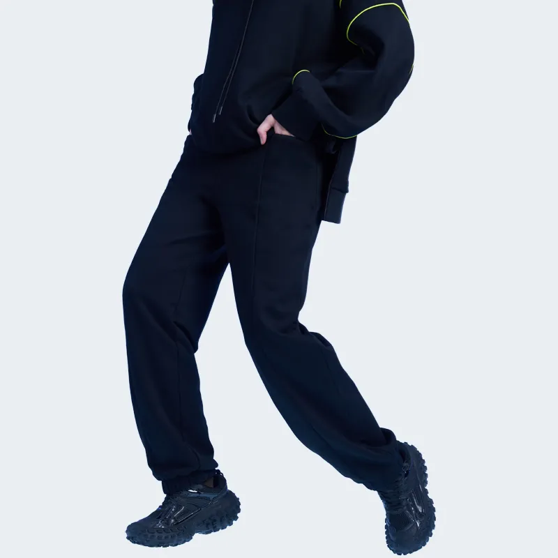 AiLoT Knitted Sweatpants Unisex Black-4
