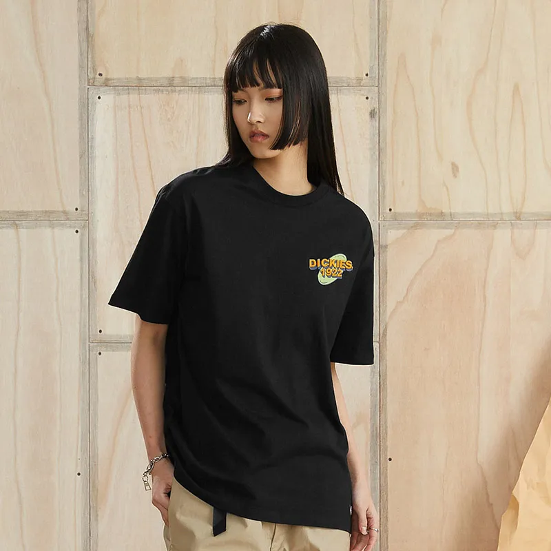 Dickies SS22 Drop Shoulder Sleeve T Shirt Unisex Black-3