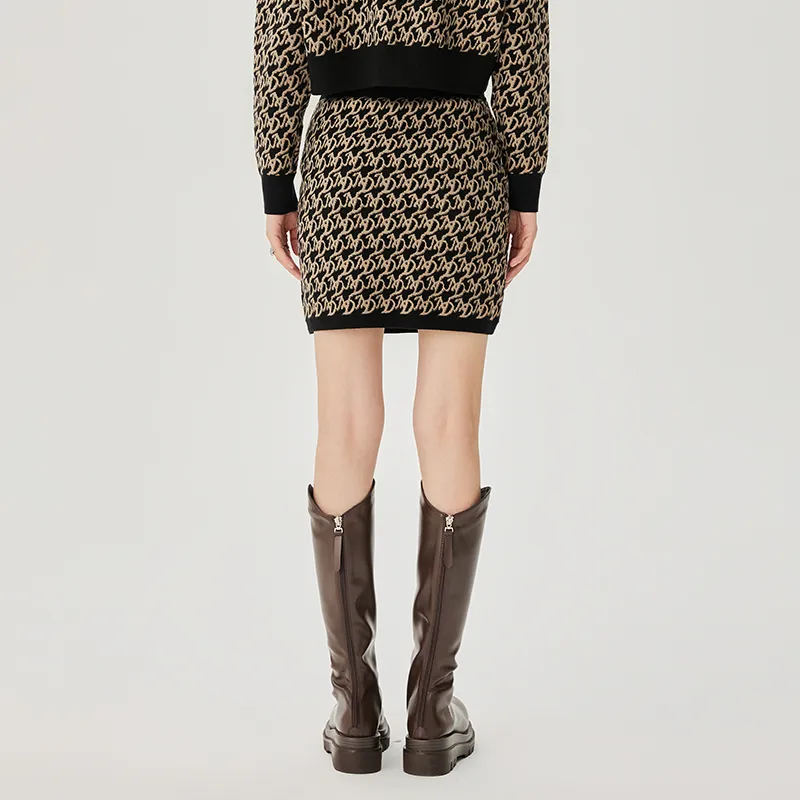 Nerdy Casual Short Skirts Women's Brown-4