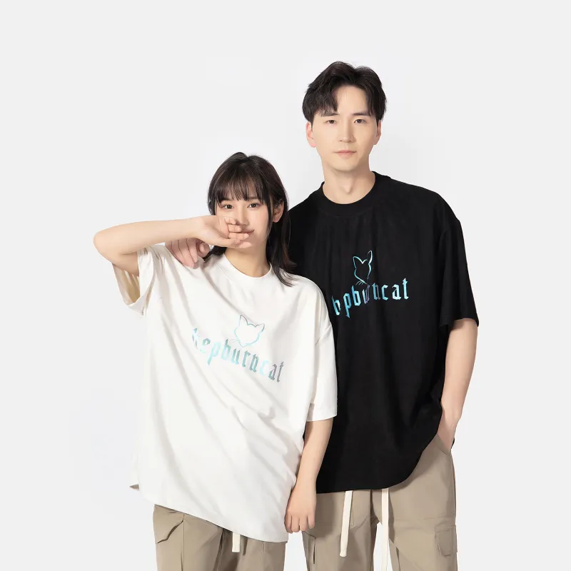 Hepburn Cat T-Shirts Unisex-9