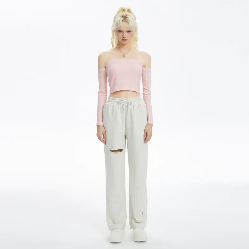 Vv.ok X ICONS Lab Casual Pants Unisex Light Heather Gray-2