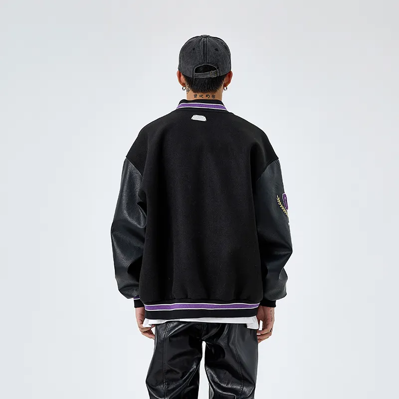 BENMYSHOWER Baseball Jacket Unisex-14
