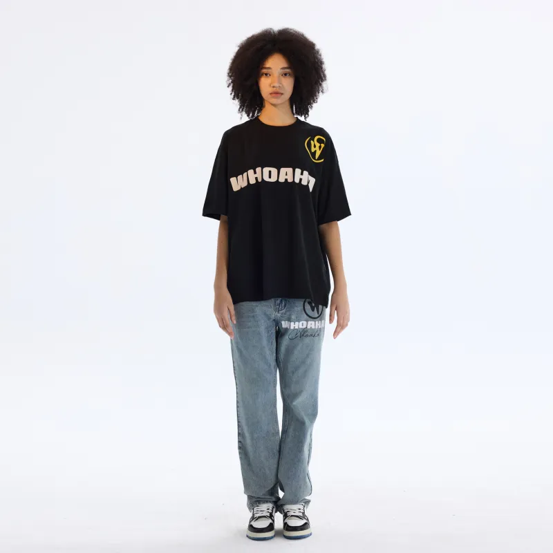 WHOA HA! Drop Shoulder Sleeve T Shirt Unisex-2
