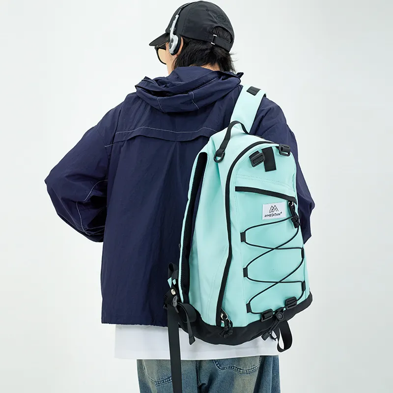 MYEDITION Backpack Oxford Mint Green Unisex-9
