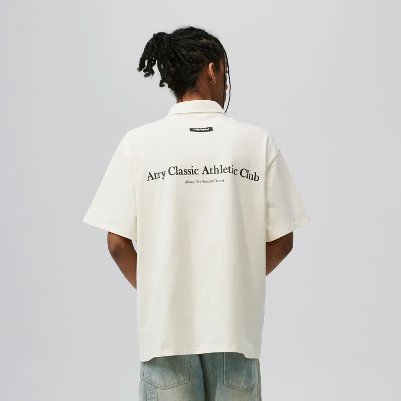 Atry Alphabet Slogan Series Polo Shirts Unisex-3