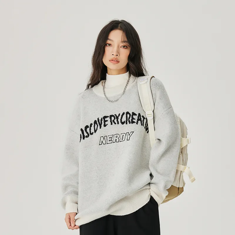 Nerdy Sweaters Unisex Gray-2