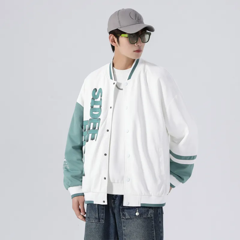 SIDEEFFECT Baseball Jacket Spring And Autumn Unisex-9