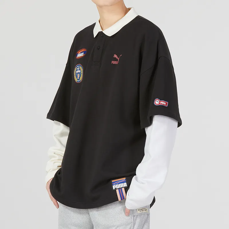 PUMA Polo Shirts Men Black-3
