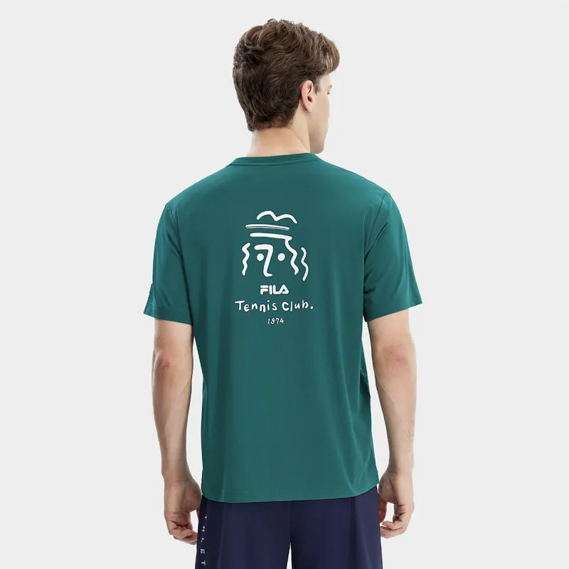 FILA T Shirt Men's Cat's Eye Stone Green-4
