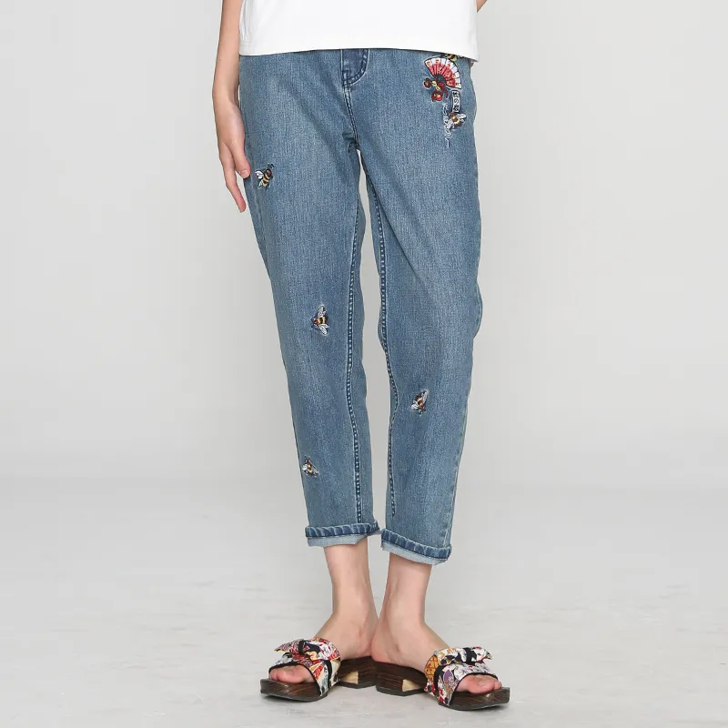 ONIARAI Slim Fit Pants Jeans Women's-4