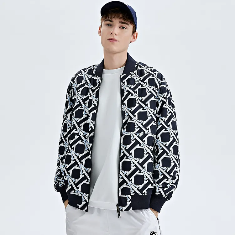 Kappa Jackets Men Midnight Blue Print 906P-3