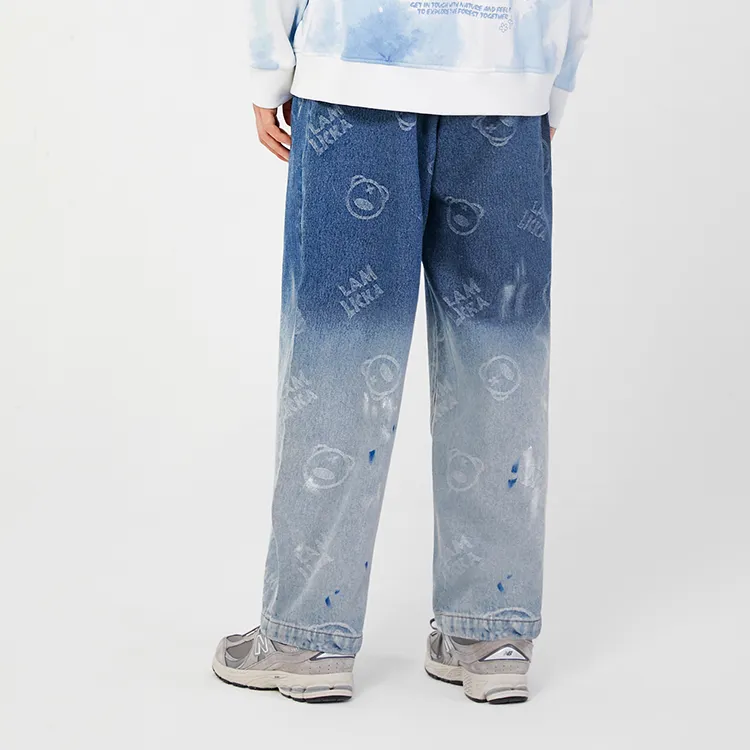 LAMLICKA Straight Jeans Unisex Blue-8