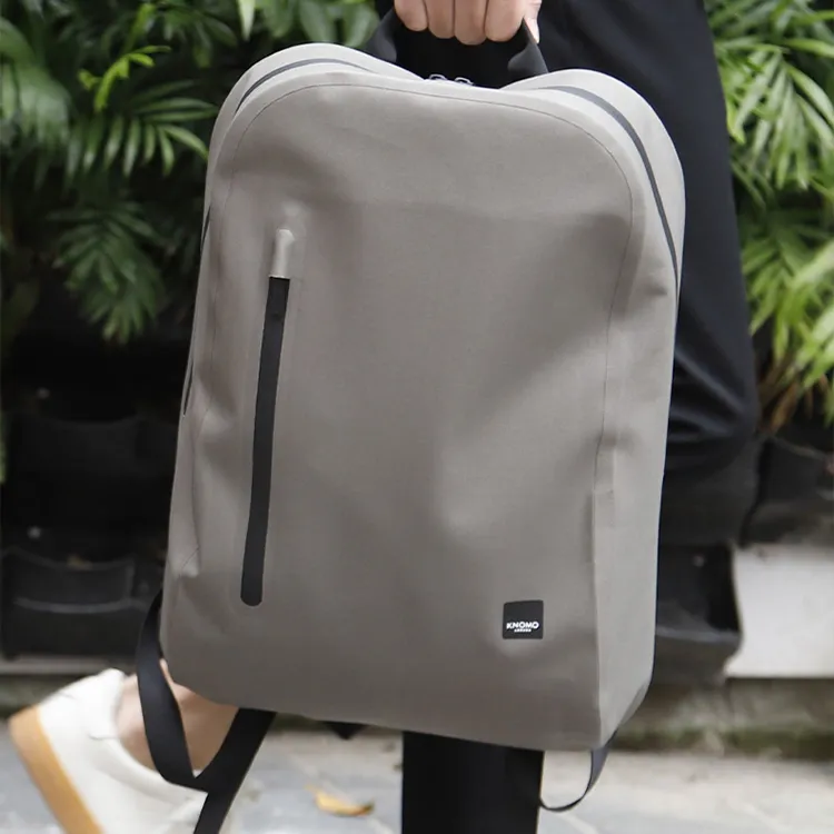 KNOMO Polyester Backpack Regular Unisex Black/Khaki-5