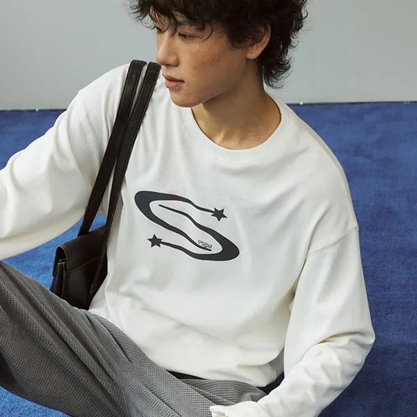 PROS BY CH Long Sleeved T Shirt Unisex Ivory White-4